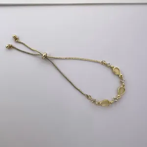 Adjustable Fish Charm Bracelet for Women Gold thumbnail 3