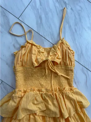Boutique ruffle mini dress thumbnail 2