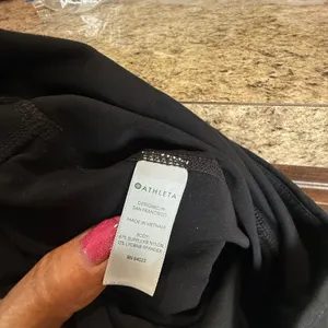 Athleta Black Wide Leg Pants Flowy Comfort thumbnail 5