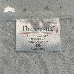 Thermasilk 100% Pure Silk Long Sleeve Shirt Size‎ Large thumbnail 3