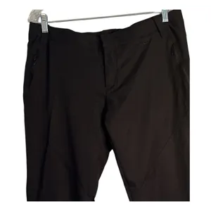 Nike Pants Womens Size L Black Zip Pockets Zip Away Hem Mid Rise Sports Comfort thumbnail 5