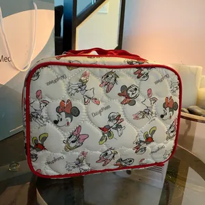 Disney Daisy Duck Minnie Mouse Quilted Makeup Cosmetic Travel Bag New thumbnail 3