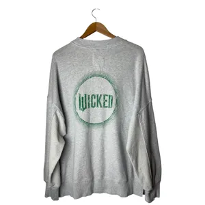 Aerie Wicked Big Chill Crew‎ Sweatshirt Women Medium Gray Broadway Athleisure thumbnail 3