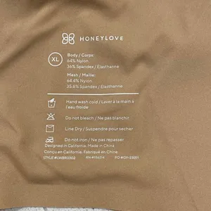 HoneyLove crossover bra, size extra large Tan thumbnail 8