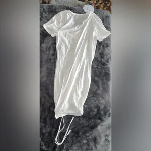Princess Polly Viktoria Mini Dress in White Size 6 New with tag thumbnail 6
