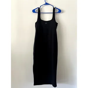 Beyond Yoga Black Spacedye Icon Midi Dress Size L thumbnail 3