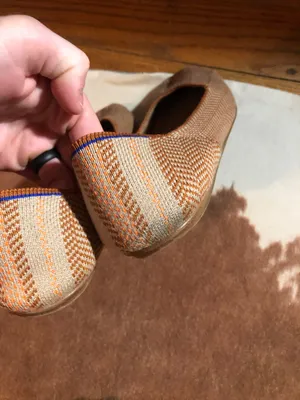Rothy's slip on flats size 9 Orange and brown No flaws beside the wear in the bottoms!! thumbnail 6