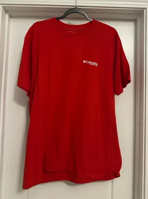 Red Columbia fish flag shirt thumbnail 1