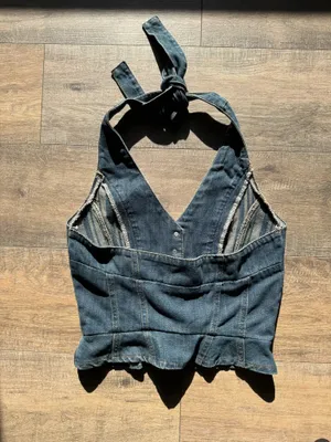 Princess Polly Jean Halter Top  thumbnail 5
