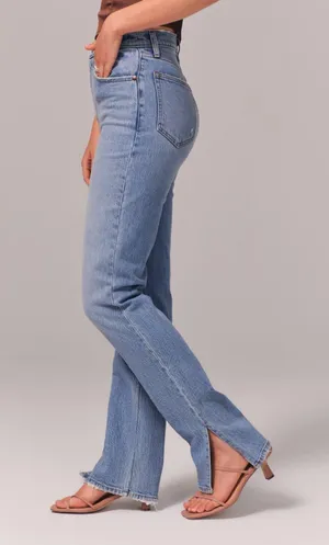 Abercrombie And Fitch 90s Straight Ultra High Rise thumbnail 3
