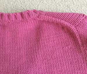 Gap Vintage Y2K Chunky V-Neck Sweater Pink - Sz Small thumbnail 6