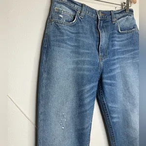 Reformation Denim Julia High Waist Distressed Jeans in Bryce Wash thumbnail 3