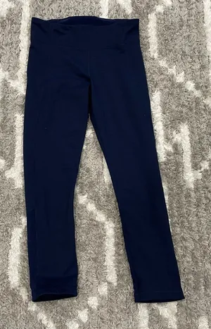 Under Armour Mirror Color Block Navy Tonal Capri Leggings XS/ S thumbnail 1