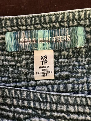 Urban Outfitters Skirt Womens XS Blue Denim Trumpet Long Asym Hem Boho Frayed thumbnail 8