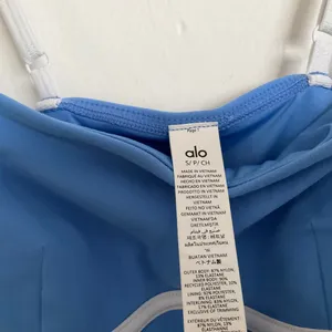 Alo Yoga Airbrush Streamlined Dress Crystal Clear Blue/White S thumbnail 4