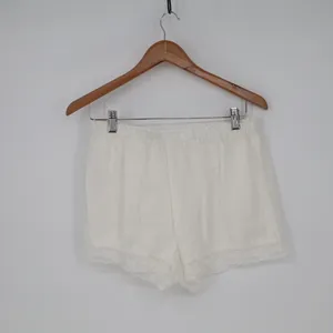 Flora Nikrooz Selena Sleep Shorts Women Medium White Cotton Tie Front Loungewear thumbnail 6