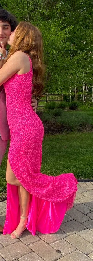 Primavera Couture Pink Sequin Prom / Formal Dress thumbnail 1
