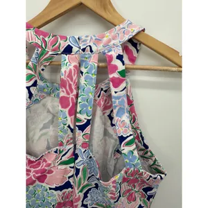 Crown & Ivy Womens Floral‎ Dress Size 16 Feminine Summer Racerback Halter Fitted thumbnail 7