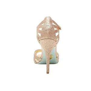 ✨Betsey Blue Tee Strappy Sz 7.5 Heel In Champagne✨ thumbnail 8