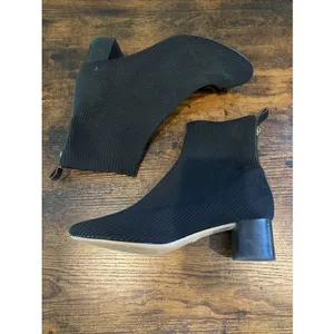 KURT GEIGER LONDON Mini‎ Elmer Ankle Boots womens size 40.5 9.5 Ribbed Fabric thumbnail 3