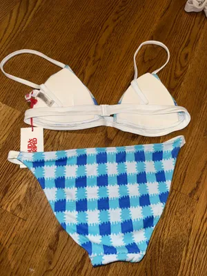 Solid & Striped Bikini Set thumbnail 3