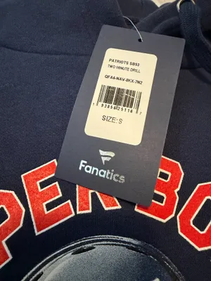 Fanatics BNWT New England patriots Super Bowl 53 Hoodie thumbnail 5