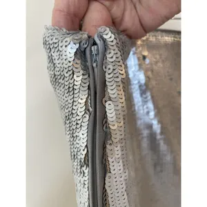 Future Collective silver sequin short skirt Size 2X. thumbnail 5