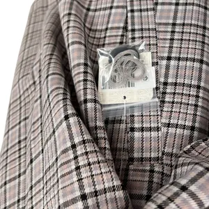 Free People Cali Plaid Blazer Jacket Gray Neutral Size Large‎ thumbnail 13