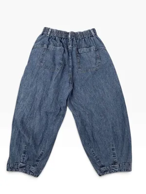 We The Free Medium We The Free Ridley Pull On Cropped Baggy Barrel Jeans S thumbnail 11