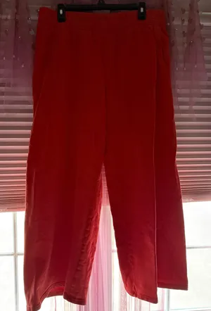 Orange Aerie Wide Leg Sweatpants thumbnail 1