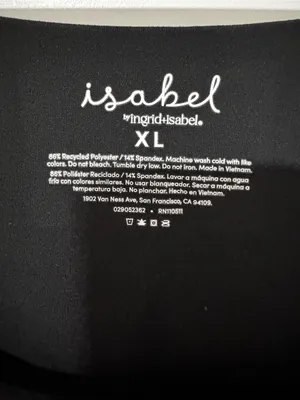 Isabel by Ingrid+Isabel Maternity Black Sleeveless Knit A-Line Midi Dress XL thumbnail 7