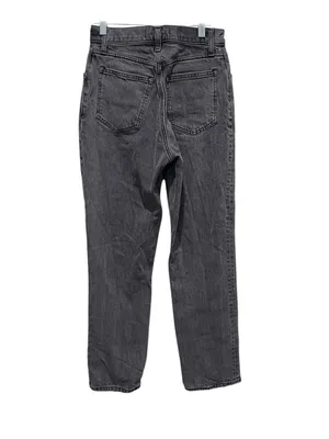 Abercrombie And Fitch 90s Straight Ultra High Rise Gray Jeans Women Size 25S thumbnail 6