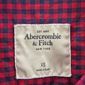 Abercrombie & Fitch Red Blue Plaid Tartan Button Down Long Sleeve Shirt‎ Top XS thumbnail 7