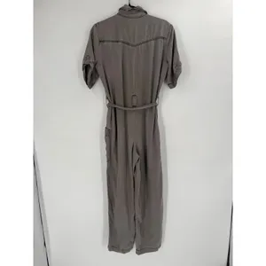 Young Fabulous & Broke Jumpsuit Womens Small Gray Tencel Utility‎ Cargo Gorpcore thumbnail 7