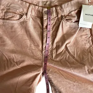 MOTHER The Looker Petal Pink Corduroy High Rise Skinny Jeans 26 NWT thumbnail 4