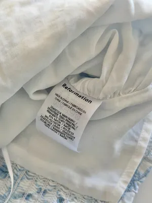 Reformation Dillon Blue and White Top Size XS/0 (Runs Large) - Like New thumbnail 8