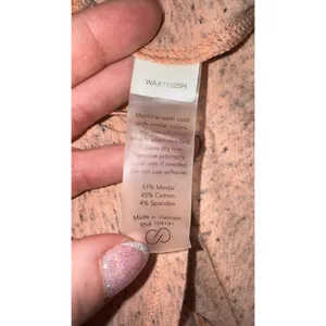 Calia by Carrie Underwood‎ Womens Peach Heather Strappy V-Neck Tee Shirt Small thumbnail 3