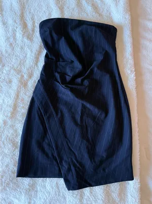 Wild Fable Stripped Strapless Dress thumbnail 1
