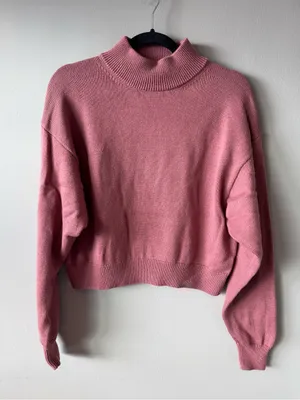 Wilfred Free Aritzia Women’s Merino Wool Mauve Mock Neck Sweater Medium thumbnail 1