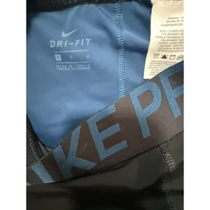 Nike Women’s Compression Leggings Blue/Black Dri-Fit Size L thumbnail 6