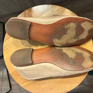 Sam Edelman Beige Loafers with Gold Detail thumbnail 3