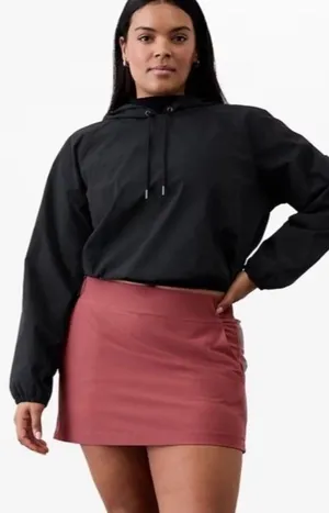 Athleta Brooklyn Pull On Tennis Golf Mid Rise 13.5" Mini Skort Skirt Red Rock 10 thumbnail 1