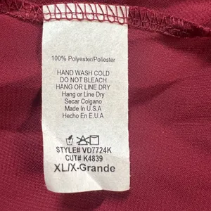PinkBlush Maxi Dress Womens XL Maroon Off Shoulder Sheer A-Line Unlined Flowy thumbnail 10