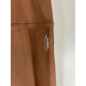 Free People FP Movement Brown High Waisted Lattice Cutout Leggings Large Yoga‎ thumbnail 5