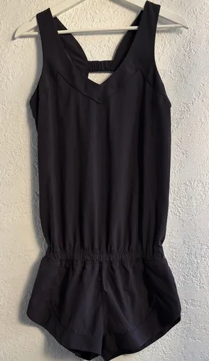 Lululemon Black Sleeveless Romper thumbnail 1