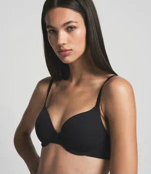 Skims Fits Everybody T-Shirt Demi Bra Onyx Size ‎ 34C NWT 9221 thumbnail 1