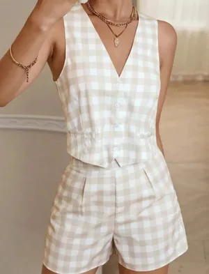 Gingham set White thumbnail 1