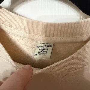 Sporty and Rich Cream Wellness Sweatshirt XS unisex‎ oversized thumbnail 5