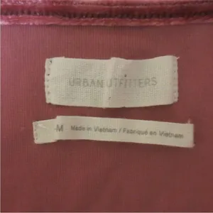 NWOT Urban Outfitters Pink Velvet Velour Ruched Crop Top Sz M thumbnail 3