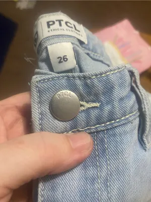 Nordstrom PTCL Women's Light Blue High-Rise Jeans - Size 26 thumbnail 2